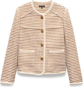 Mirabelle Cotton Blend Tweed Jacket