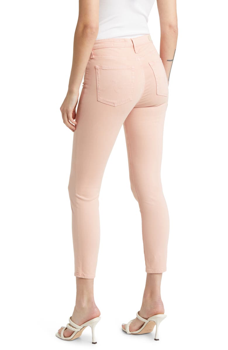AG The Prima Mid Rise Crop Cigarette Jeans, Alternate, color, Sulfur Blush Paradise