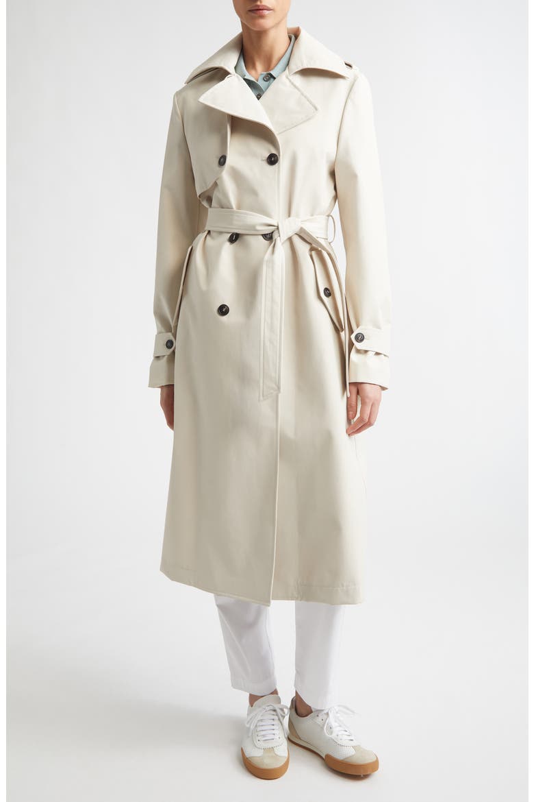 Double Breasted Water Resistant Trench Coat, Alternate, color, 02 SAND
