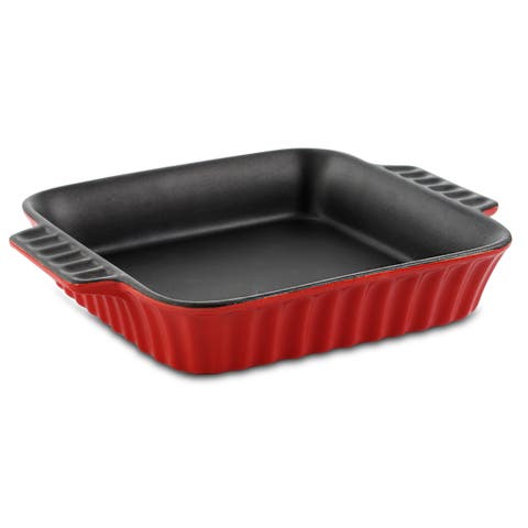 Denhoff 8 in. Non-Stick Ribbed Casserole