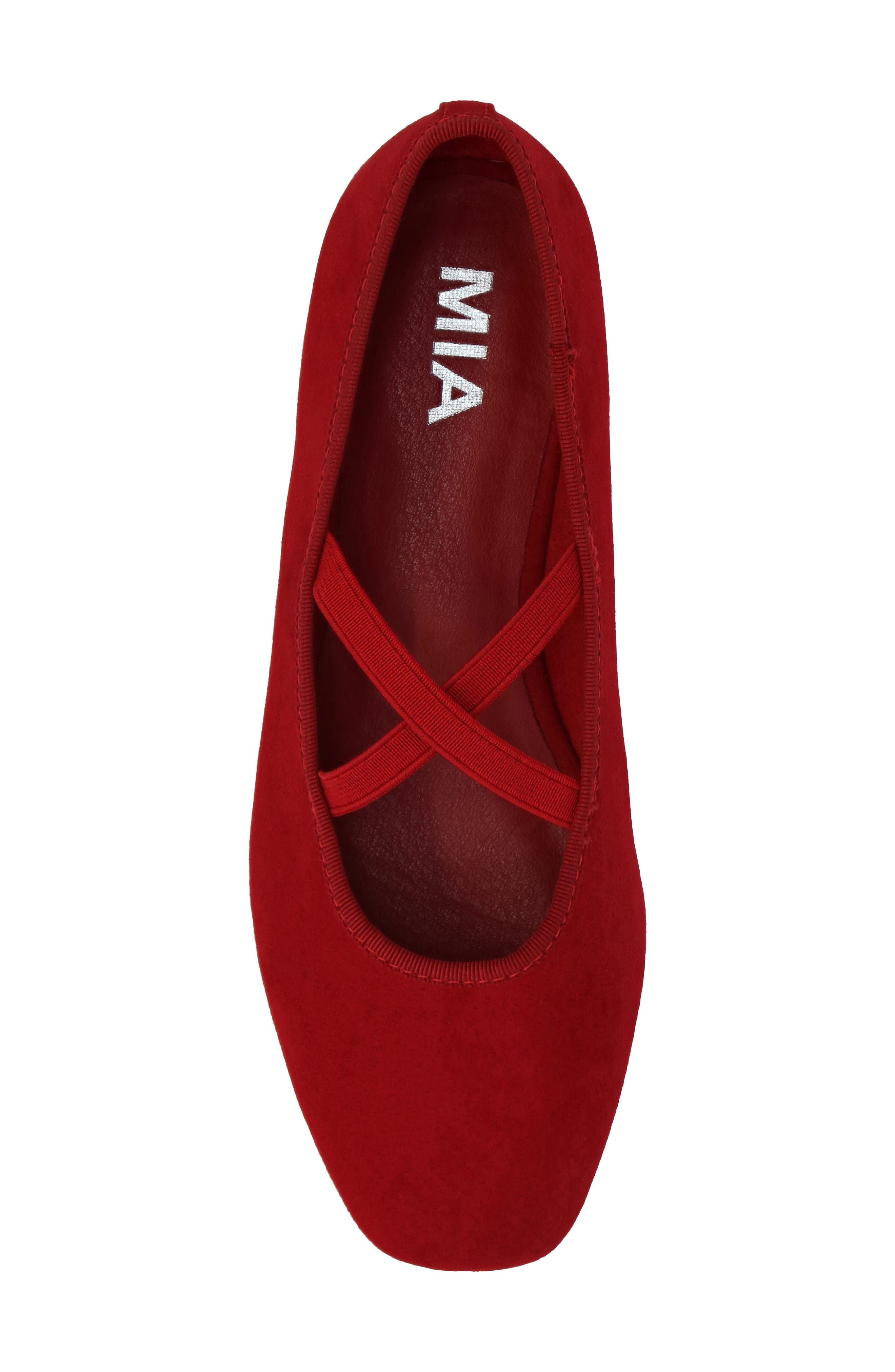 Tori Ballet Flat, Alternate, color, RED