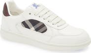 Burberry Terrace Mix Check Leather & Canvas Sneaker