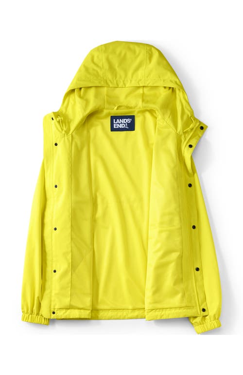 Lands' End Squall Waterproof Packable Rain Jacket In Limelight