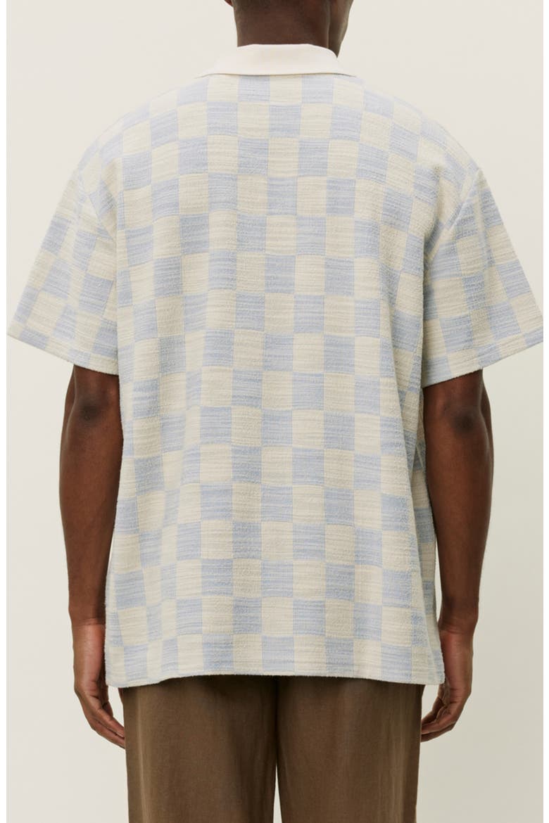 Branson Check Jacquard Jersey Polo, Alternate, color, IVORY