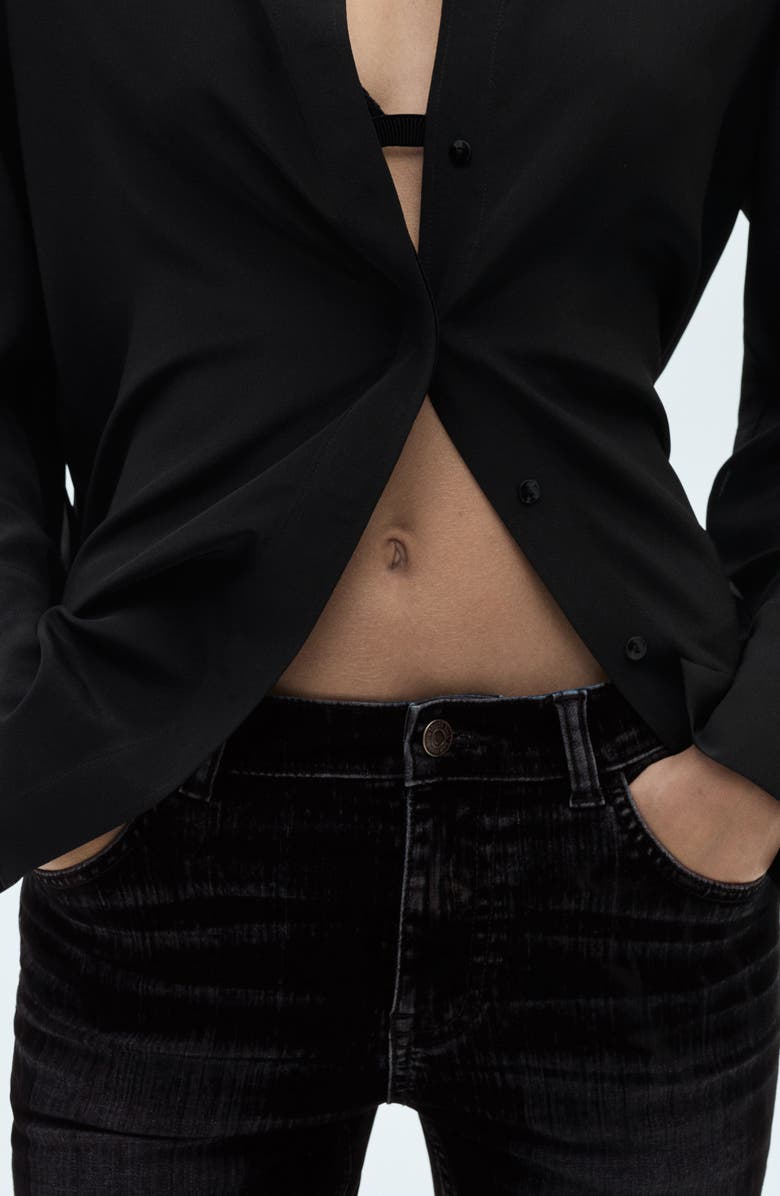 MANGO Low Rise Flare Leg Jeans, Alternate, color,