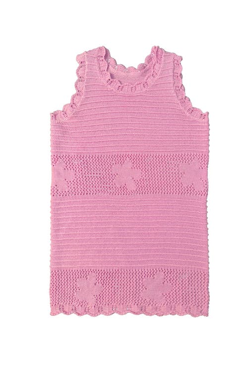 Floral Crochet Swim Coverup