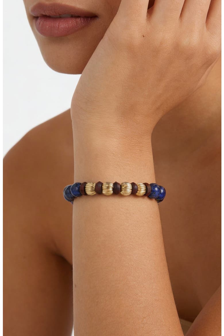 Temple Seed Bracelet, Alternate, color, Gold&Blue&Red
