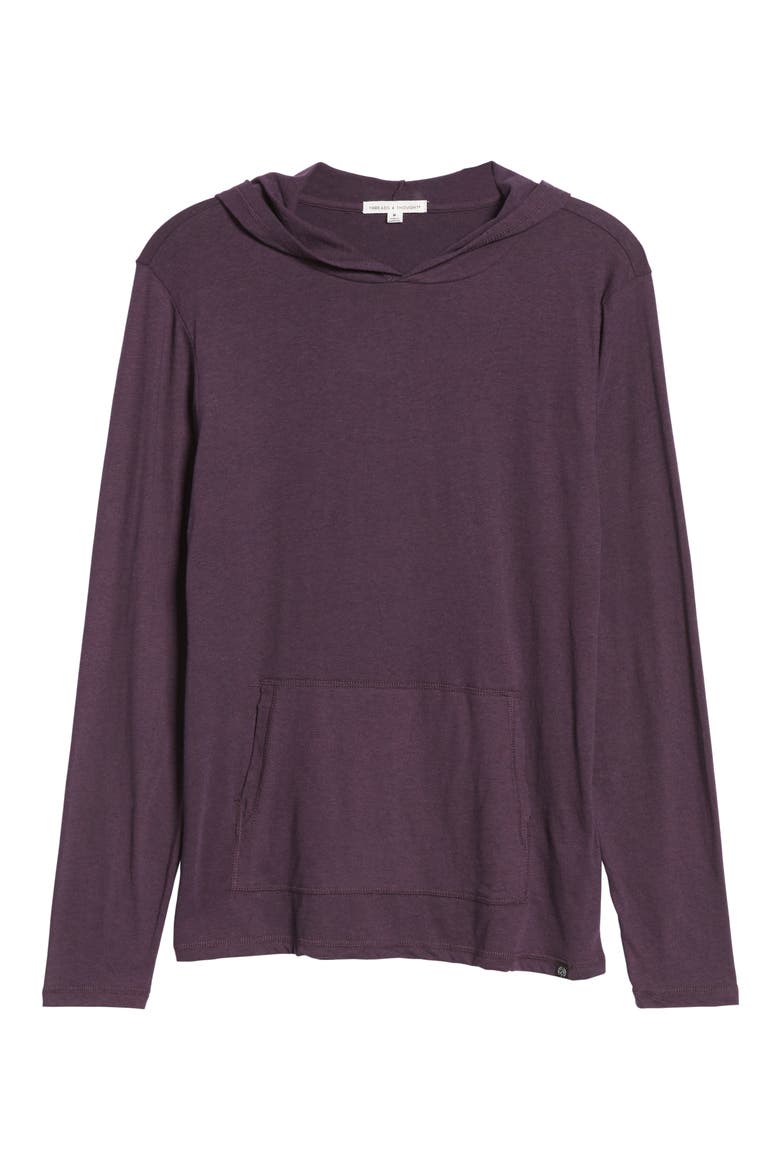 Pullover Hoodie, Alternate, color, BLACK BERRY