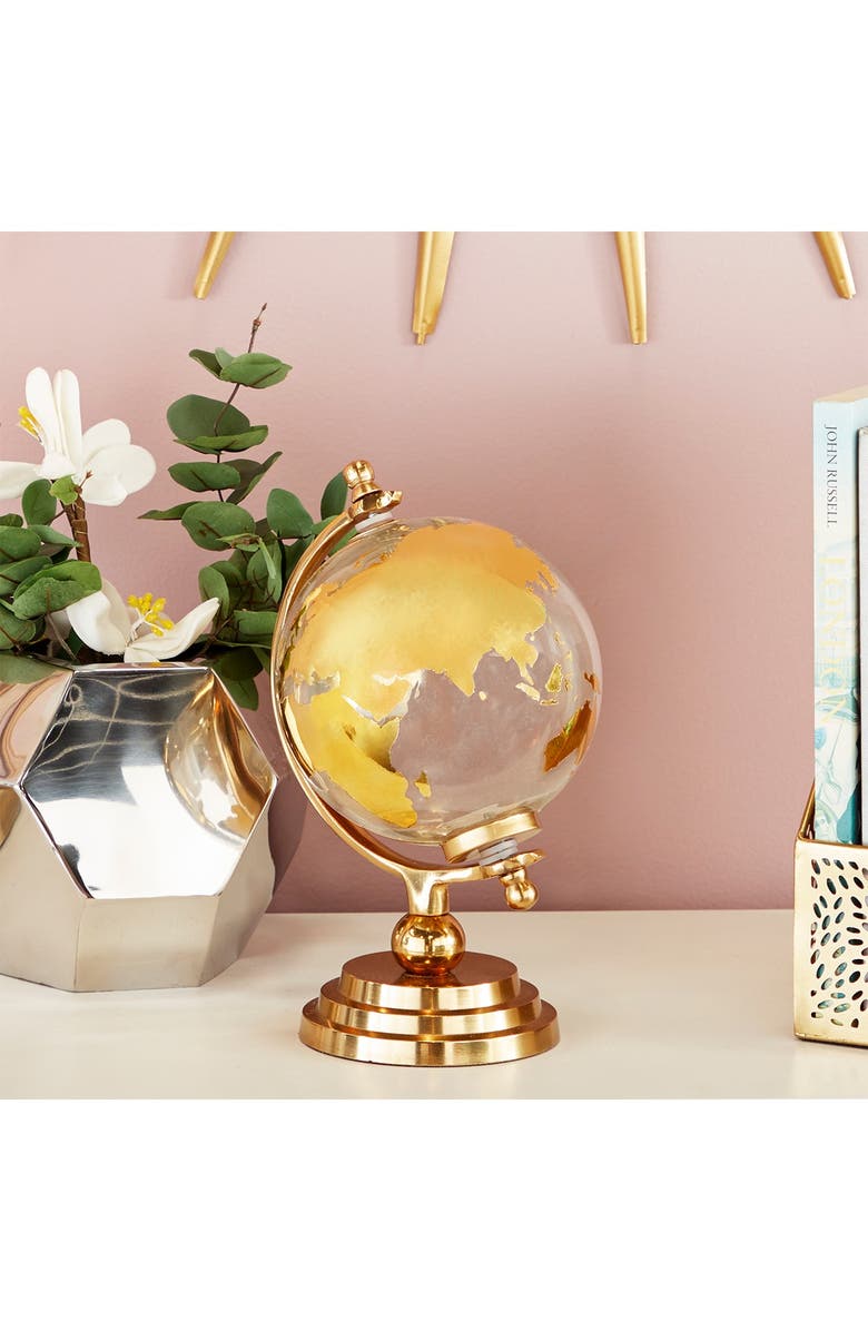 COSMO BY COSMOPOLITAN Goldtone Aluminum Globe with Glass Globe, Alternate, color, 