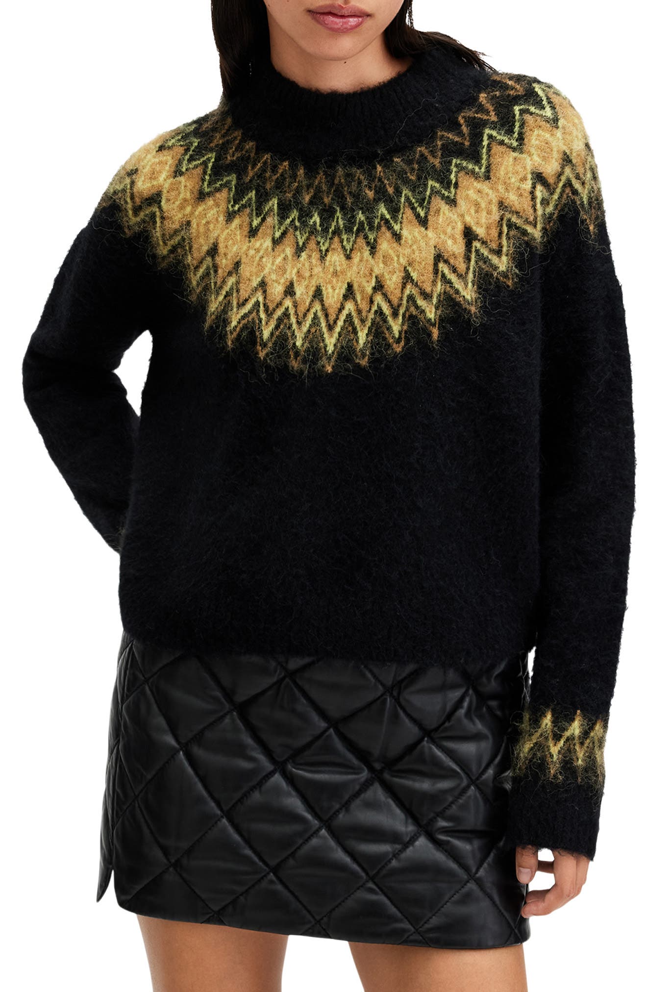 AllSaints Clyde Fair Isle Sweater