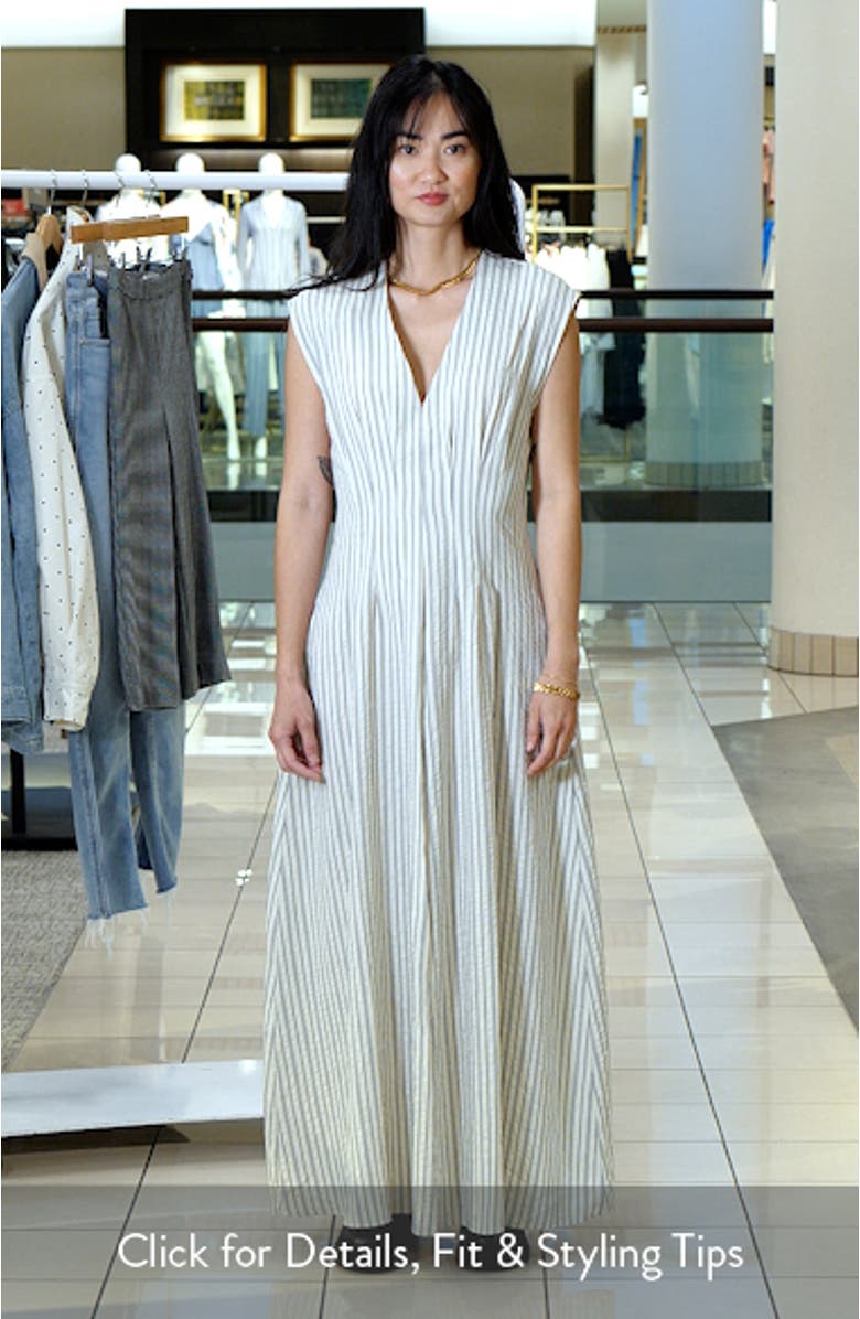 Ines Variegated Stripe Maxi Dress, sales video thumbnail