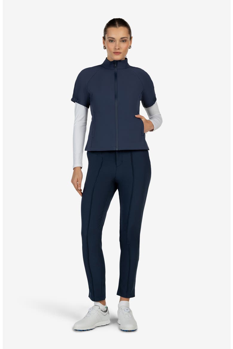 Tour Short Sleeve Windshell, Alternate, color, MIDNIGHT
