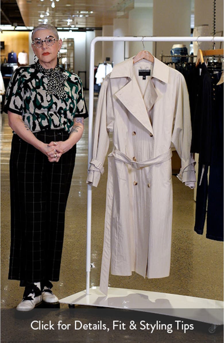 Double Breasted Belted Trench Coat, sales video thumbnail