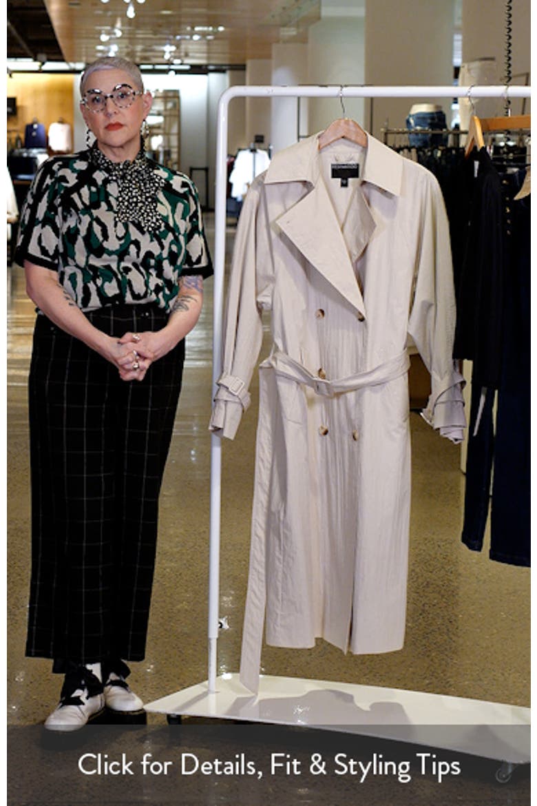Double Breasted Belted Trench Coat video