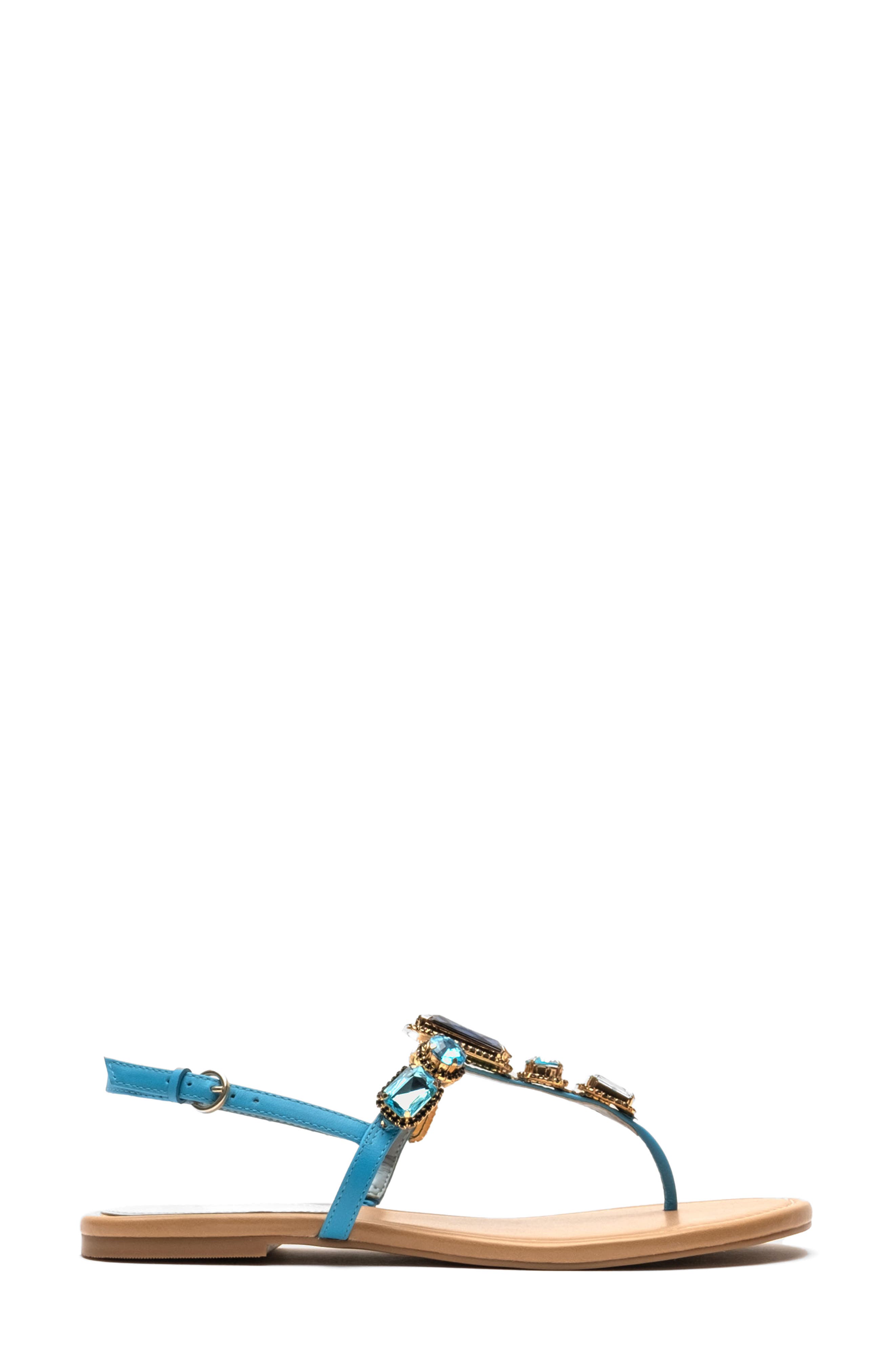 Frances Valentine Tillie Stone Thong Sandal, Alternate, color, Blue