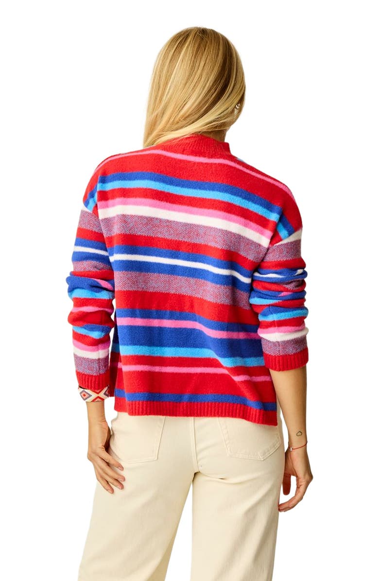 Carve Designs Olivia Plush Sweater, Alternate, color, Multistripe