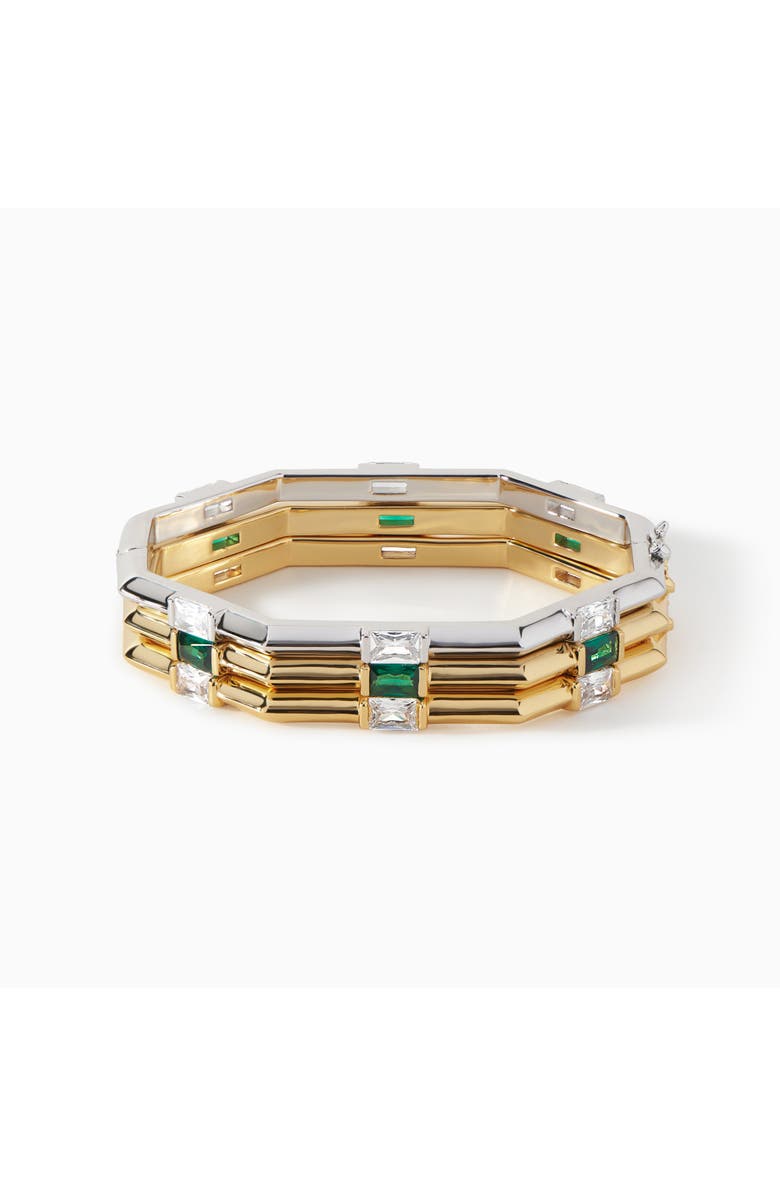 Ora Ana The Alea Lock Bracelet, Alternate, color, Gold/White Cz
