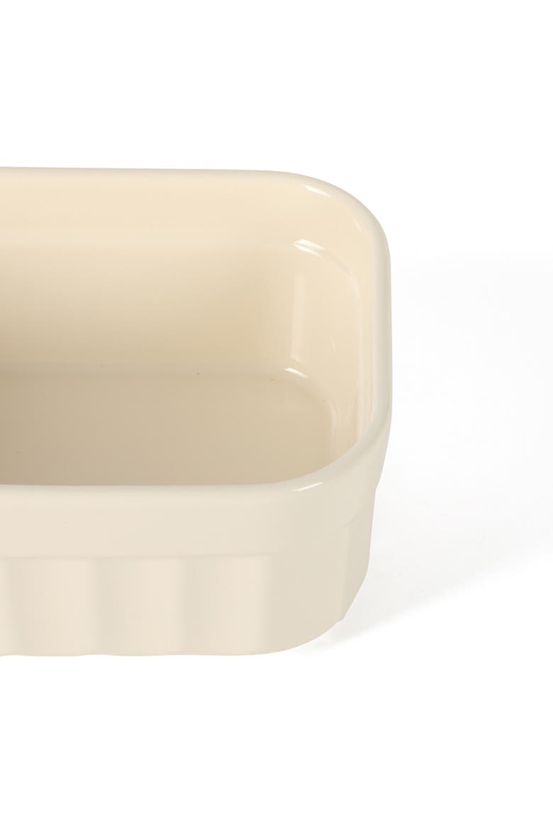 Broadbrook 6-Piece Stoneware Meal Prep Container Set with Lids, Oven & Microwave Safe, Alternate, color, Cream