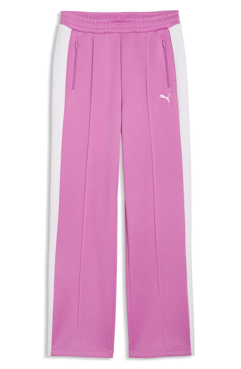 PUMA T7 Always On Straight Leg Track Pants, Alternate, color, Mauve Pop