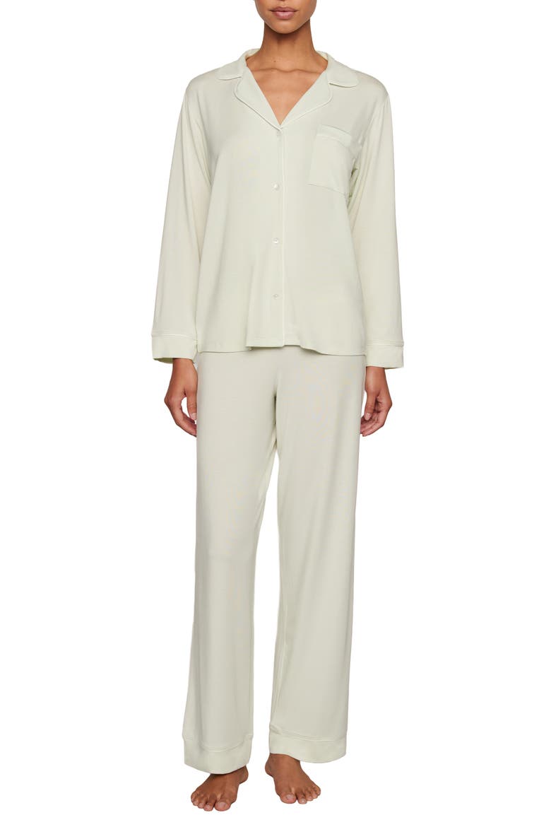 Gisele Long Pajamas, Alternate, color, BUTTERCREAM/IVORY
