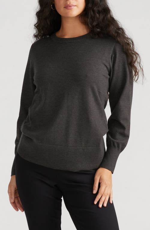 Universal Standard Crewneck Sweater in Graphite 