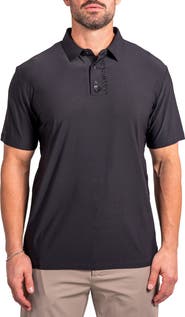 Maceoo Geo Pattern Stretch Nylon Polo