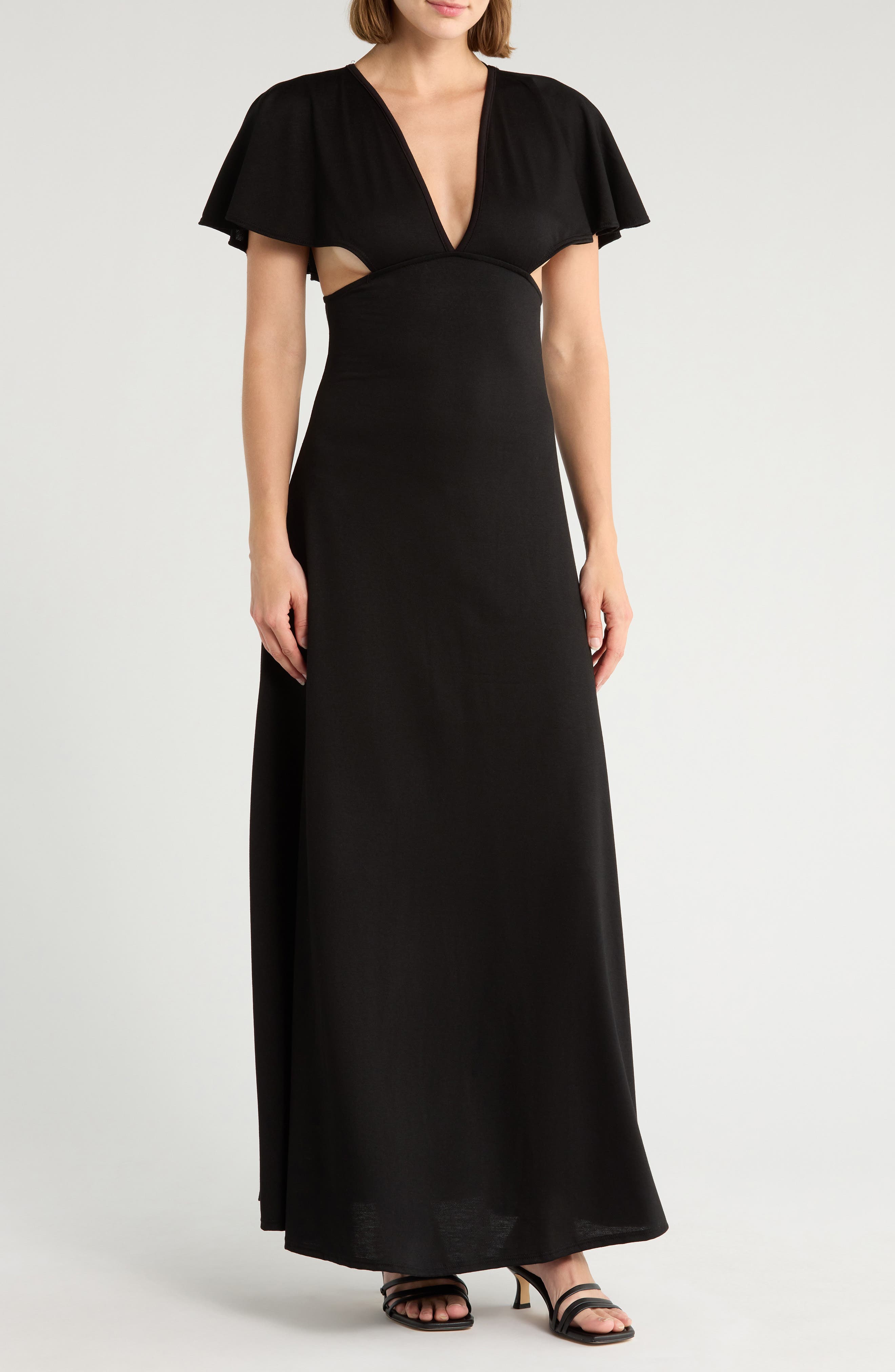 GO COUTURE Cutout Maxi Dress