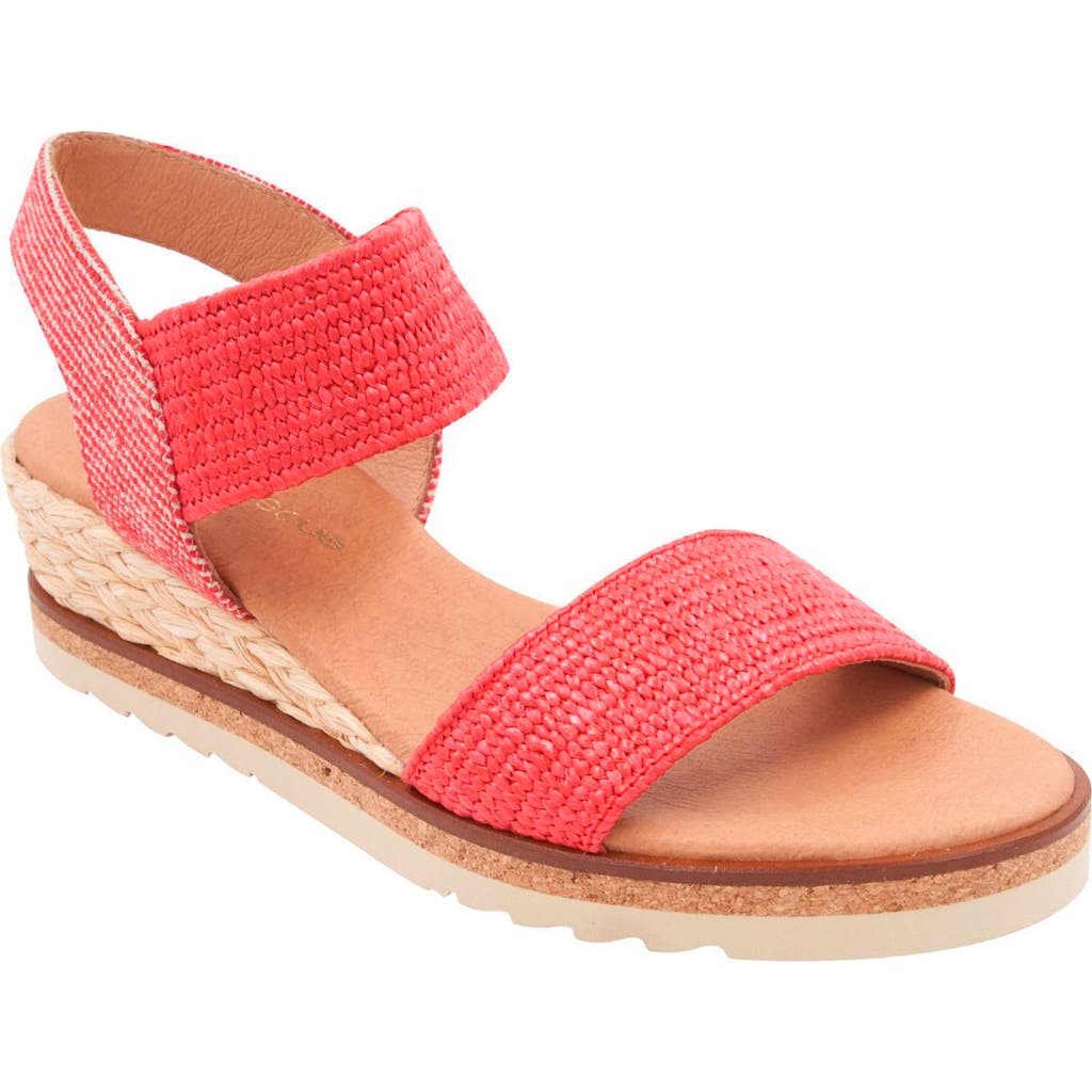 Andre Assous André Assous Neveah Featherweight Wedge Sandal In Red