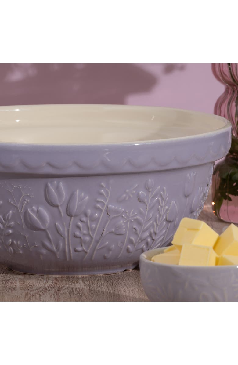 MASON CASH In The Meadow Tulip Size 24 Mixing Bowl, 2.15 Quart, Alternate, color, Lilac