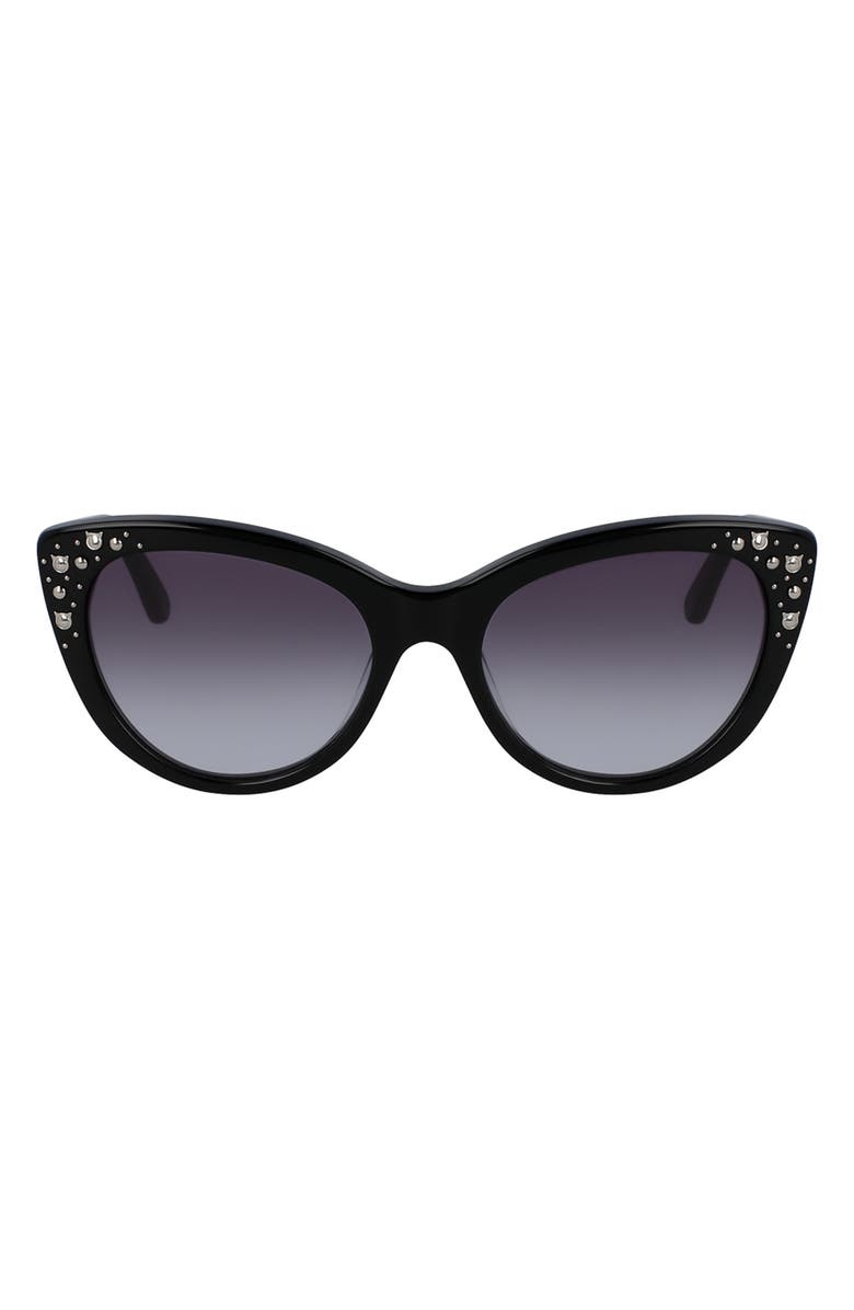 Karl Lagerfeld Sun 55mm Cat Eye Sunglasses, Main, color,