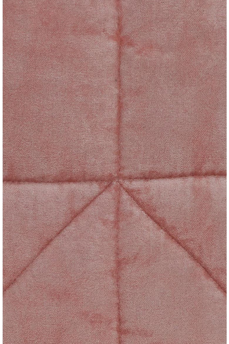 Zoe Topstitched Throw Pillow, Alternate, color, PINK