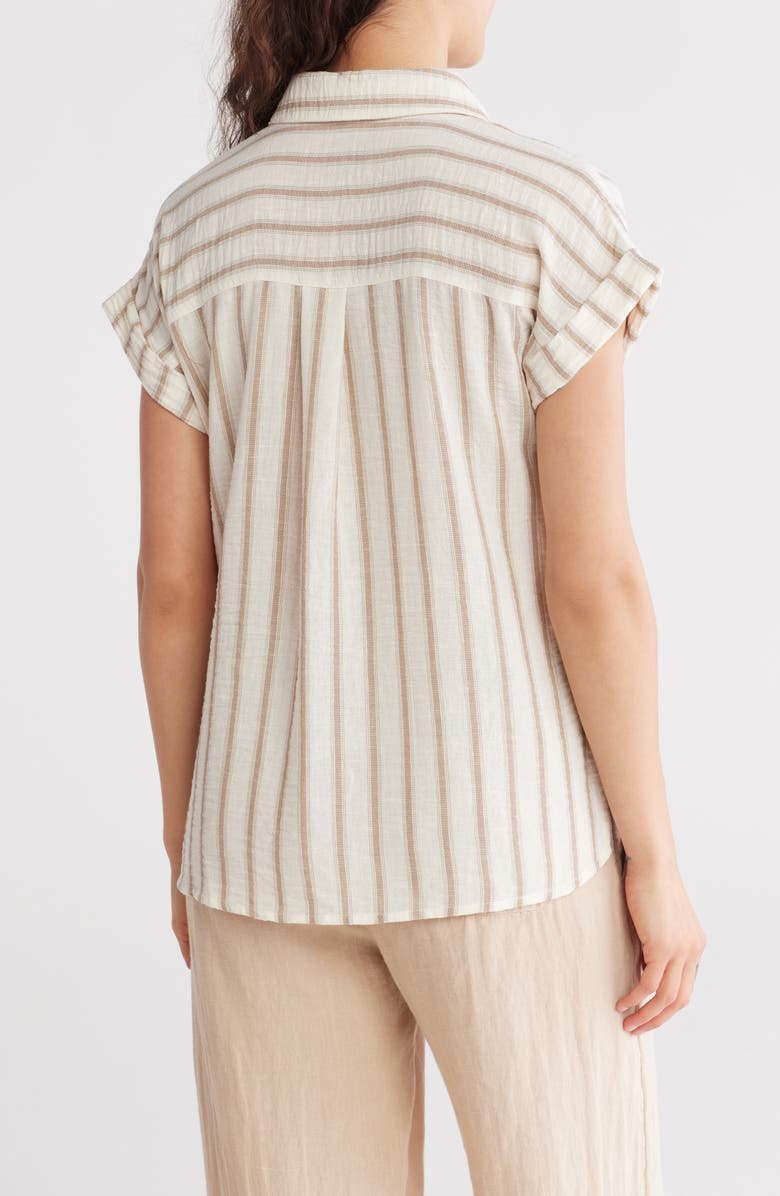 Blu Pepper Stripe Button-Up Shirt, Alternate, color, 