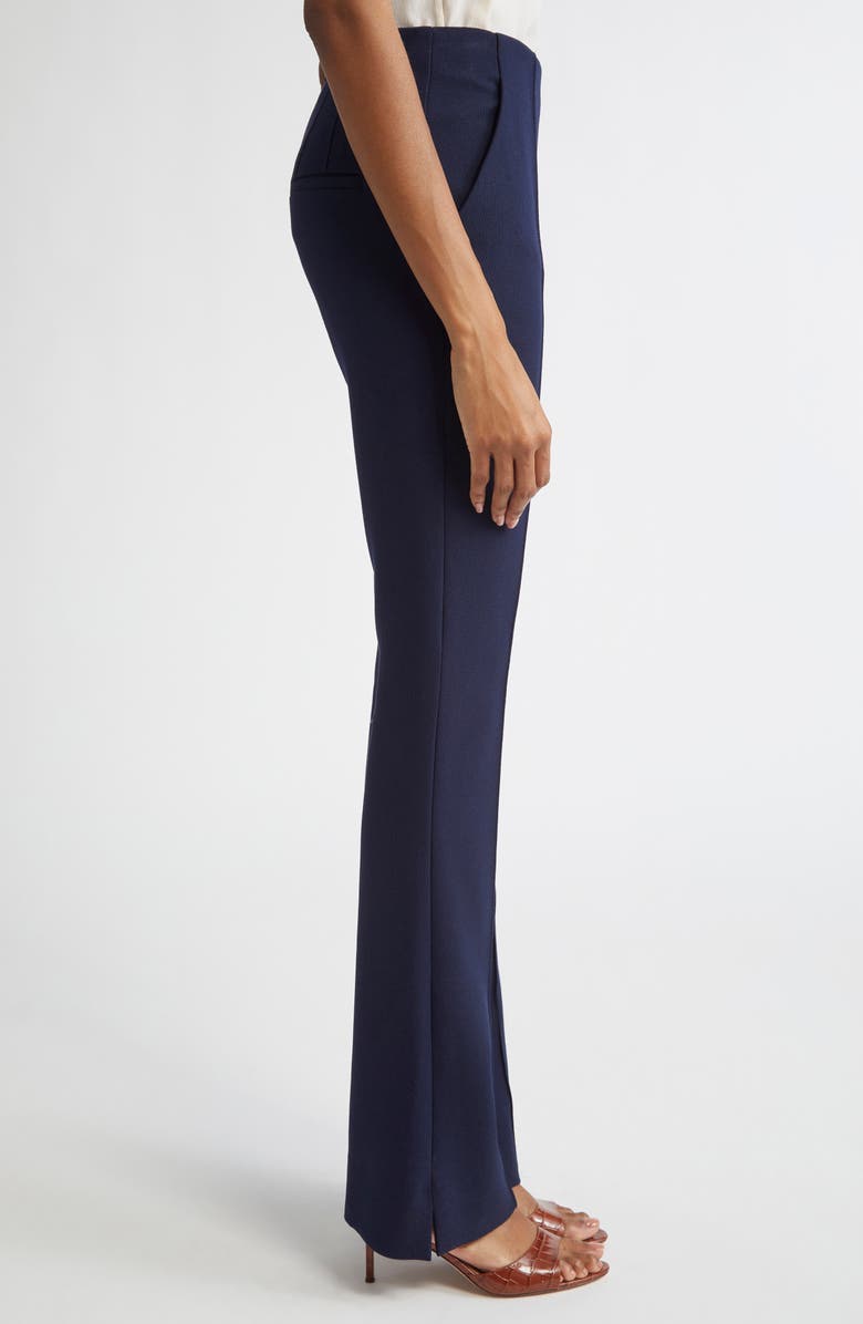 Veronica Beard Orion Pintuck Pleat Pants, Alternate, color, Navy