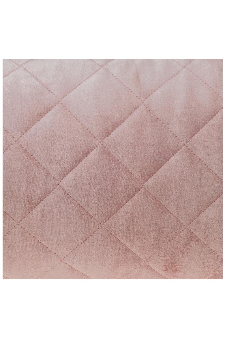 Milo Quilted Throw Pillow, Alternate, color, PINK