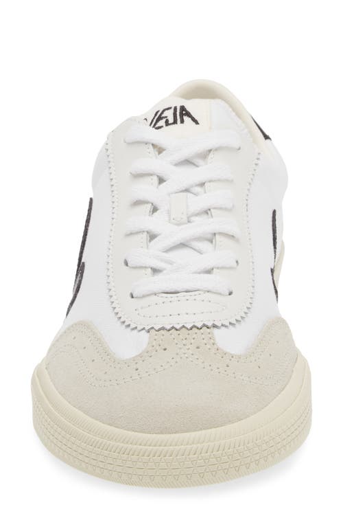 Veja V-10 White Sneakers With Side Logo Application In Leather Unisex In White Black