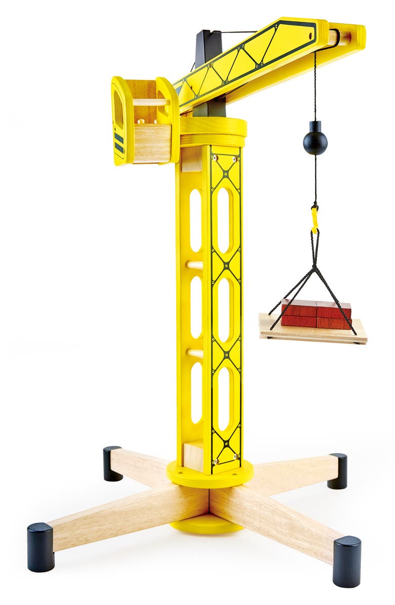 Pintoy Wood Toy Standing Crane, Alternate, color, 