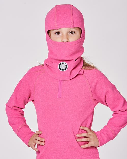 Deux Par Deux Brushed Jersey Balaclava In Pink