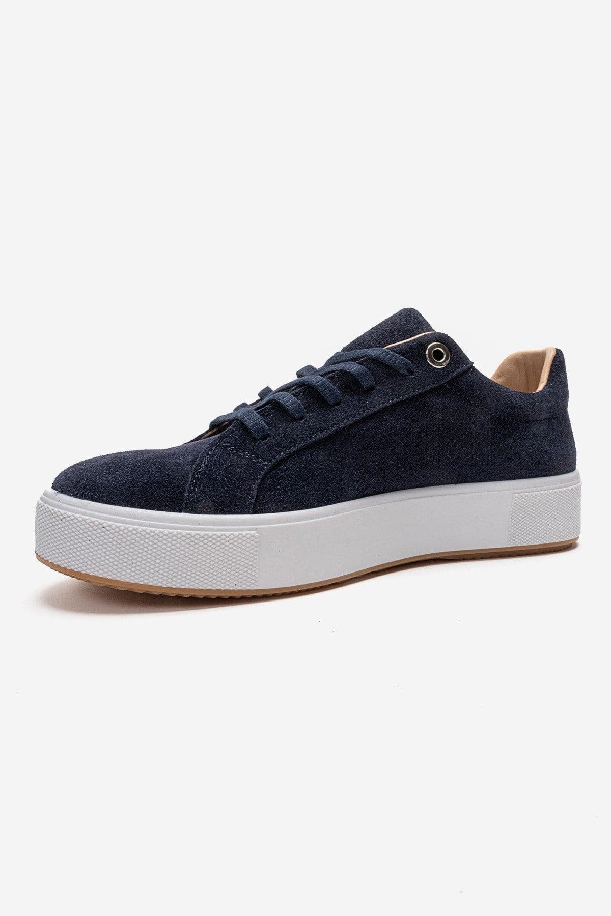 Pallen Leather Casual Sneaker, Alternate, color, Navy Suede