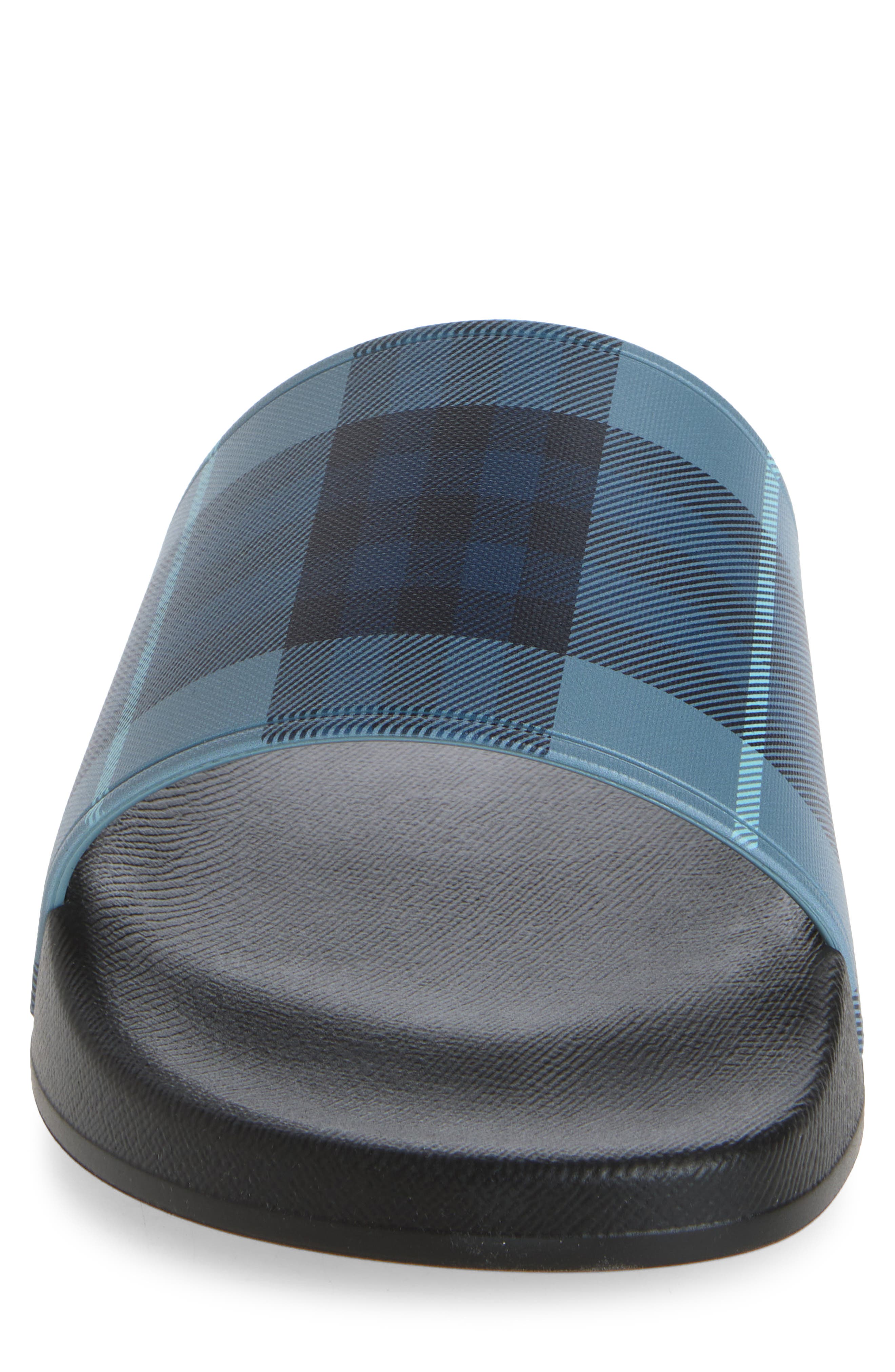 Furley Check Slide Sandal, Alternate, color, ARCTIC BLUE IP CHECK
