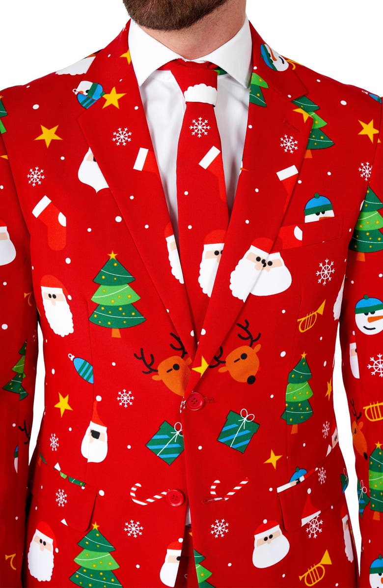 OppoSuits Festive Red Christmas Suit Set, Alternate, color,