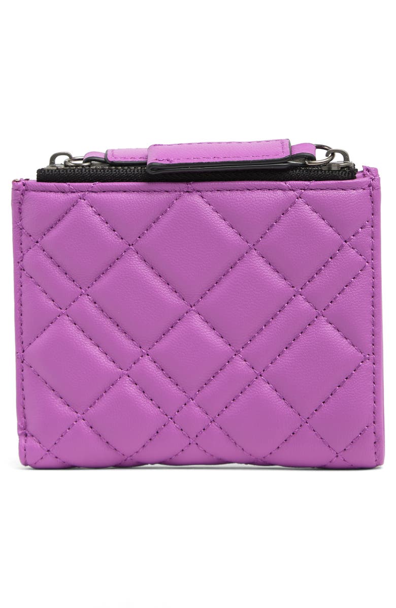 Kurt Geiger London Quilted Leather Mini Wallet Purse, Alternate, color, 