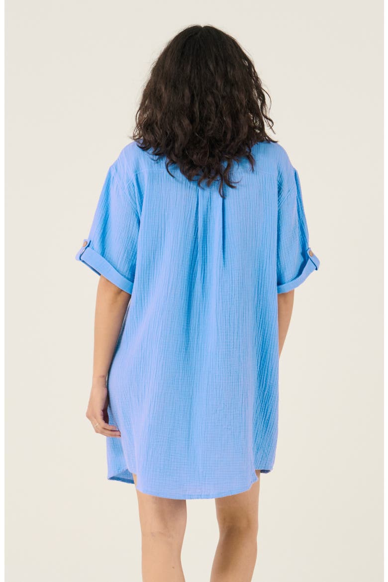 Bertille maternity and nursing beach dress, Alternate, color, Blue