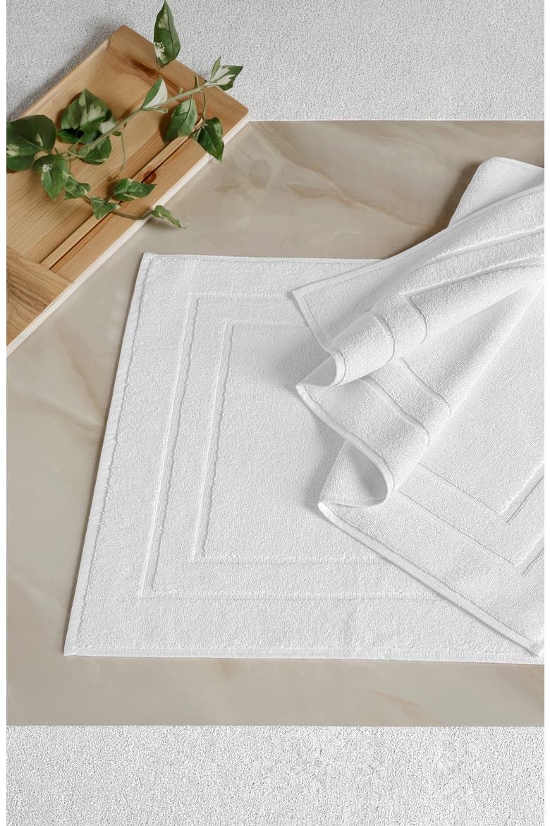 2-Pack Anovia Cotton Bath Mats, Alternate, color, WHITE