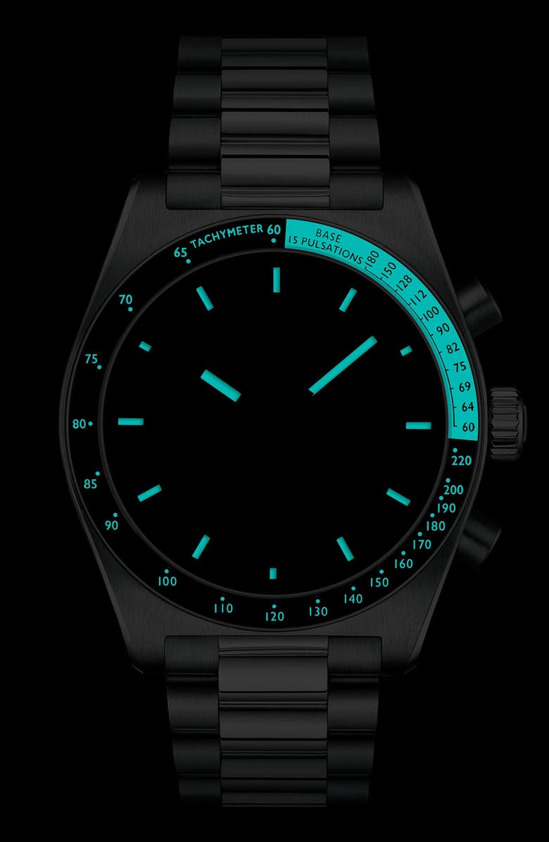 Tissot PR516 Bracelet Chronograph Watch, 40mm, Alternate, color, Black