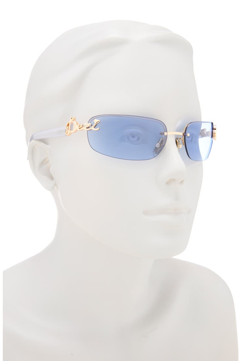 Bby Grl 65mm Oval Sunglasses, Alternate, color, BABY BLUE