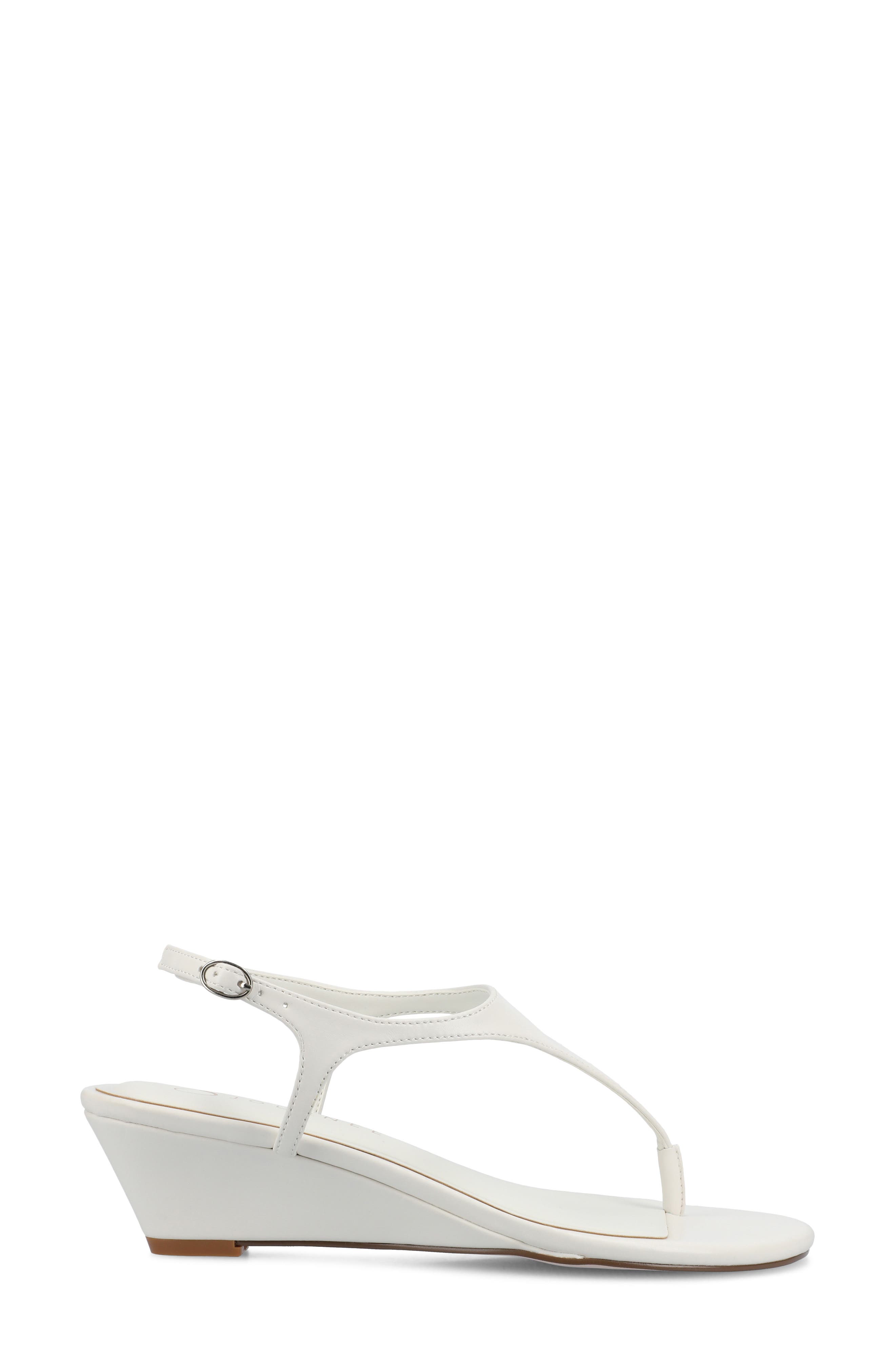 Kathryn Wedge Slingback Sandal, Alternate, color, WHITE