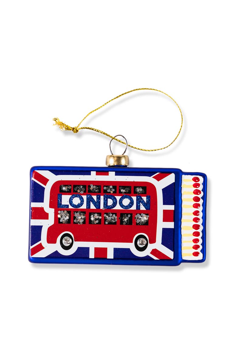 Furbish Matchbook Ornament - London, Main, color, Blue