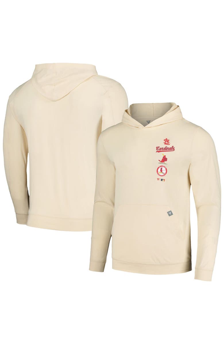 LEVELWEAR Men's Levelwear Cream St. Louis Cardinals Base Line Pullover Hoodie, Alternate, color, Cream
