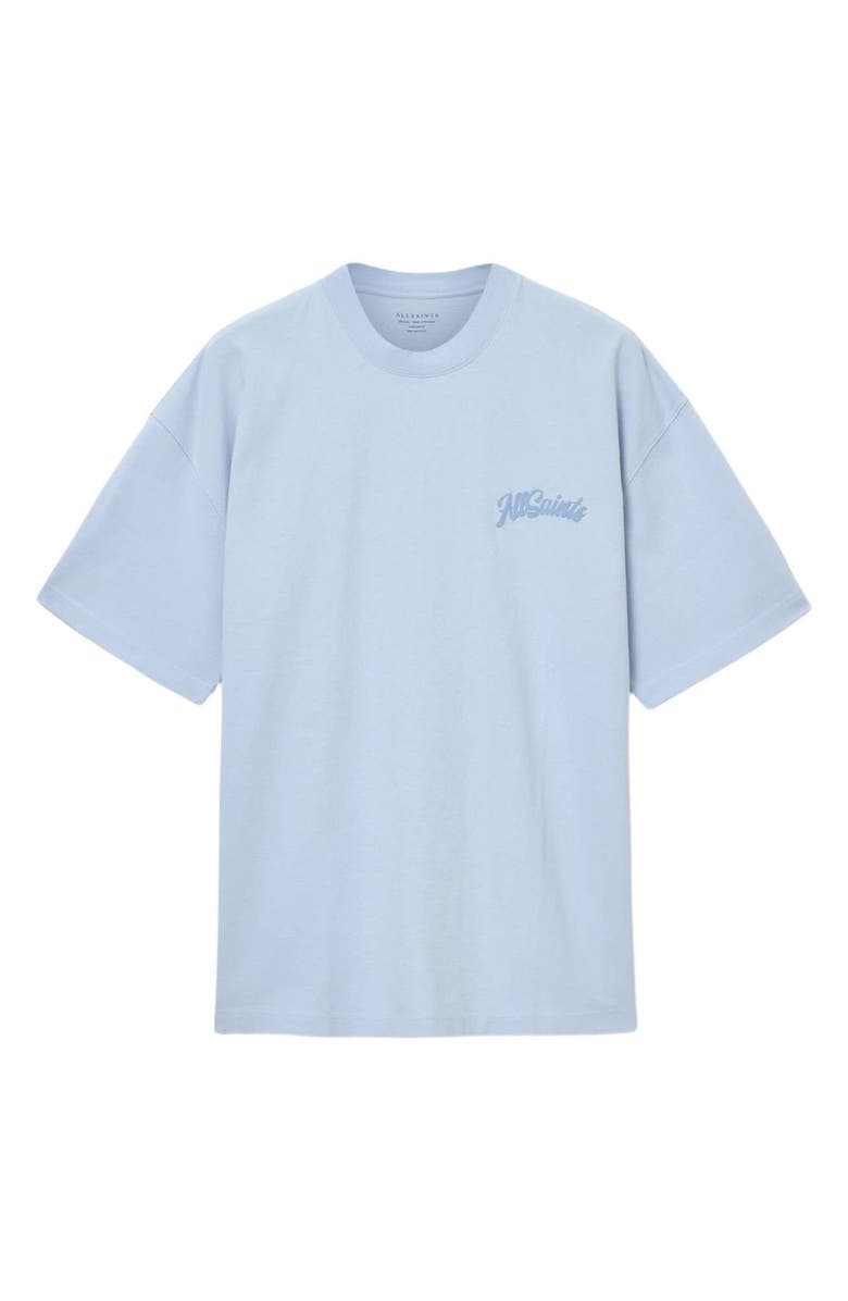 AllSaints Odyssey Cotton Graphic T-Shirt, Alternate, color, Villa Blue