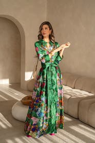 JRF Belted Maxi Shirt Dress - "Talisman"